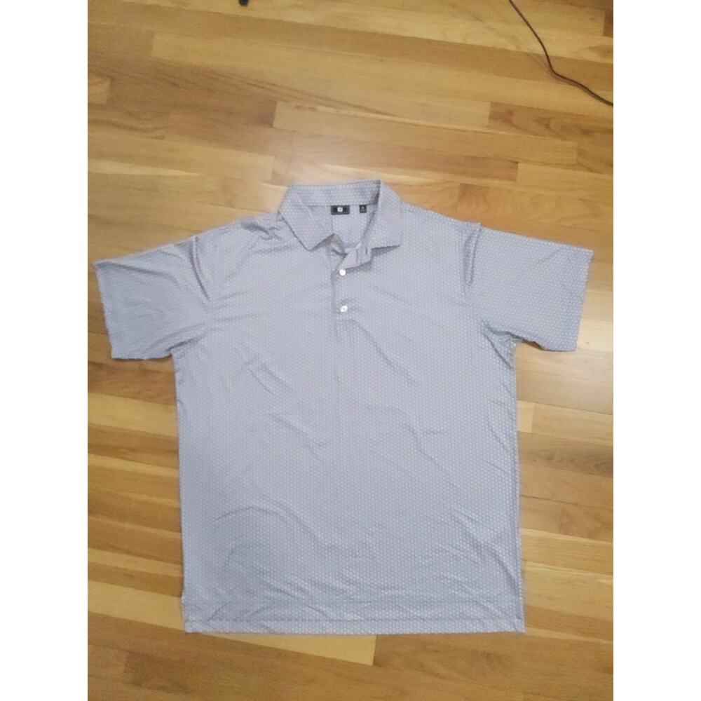 FootJoy FJ Golf Polo Blue Pattern Performance XL